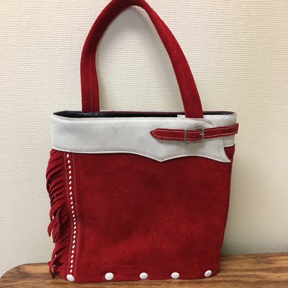 Funky suede purse from the 70s.